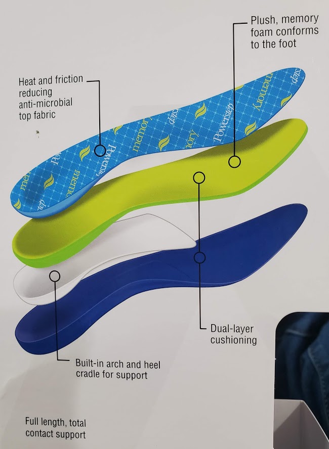 powerstep memory foam orthotic insoles